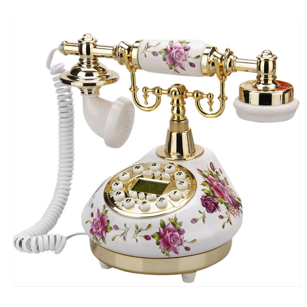 Retro Handset Phone - Teléfono con cable Teléfono fijo retro