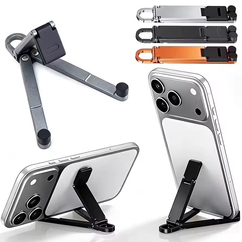Desk Phone Stand - Soporte plegable para teléfono con llavero,