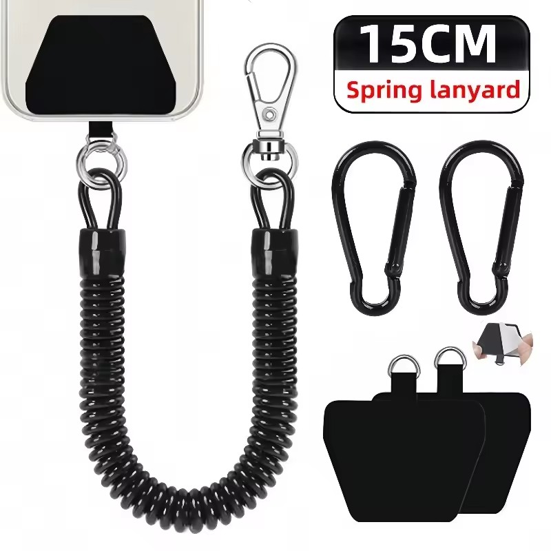 Phone Accessories Hanging - Cordón Telescópico Antirrobo con Resorte, Correa