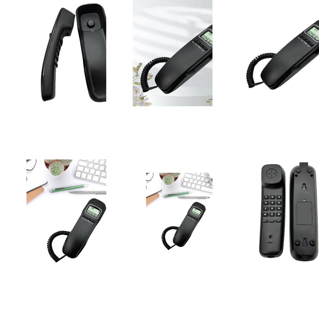 Retro Handset Phone - Teléfono con cable Teléfono escritorio Teléfono