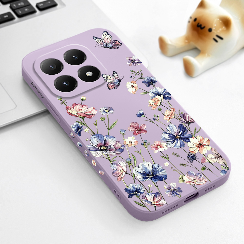 Xiaomi Phone Accessories - Funda de silicona suave Butterfly Hush