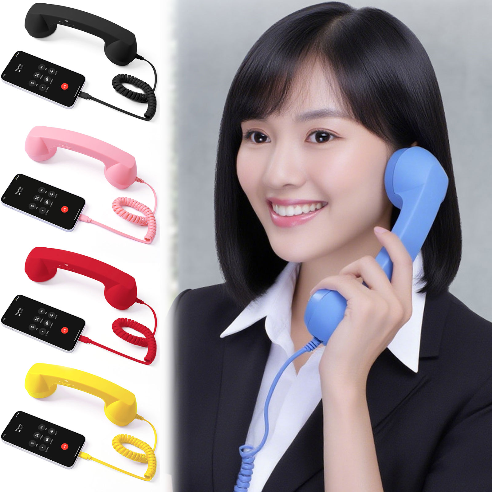 Retro Handset Phone - Teléfono Retro tipo C, receptor de