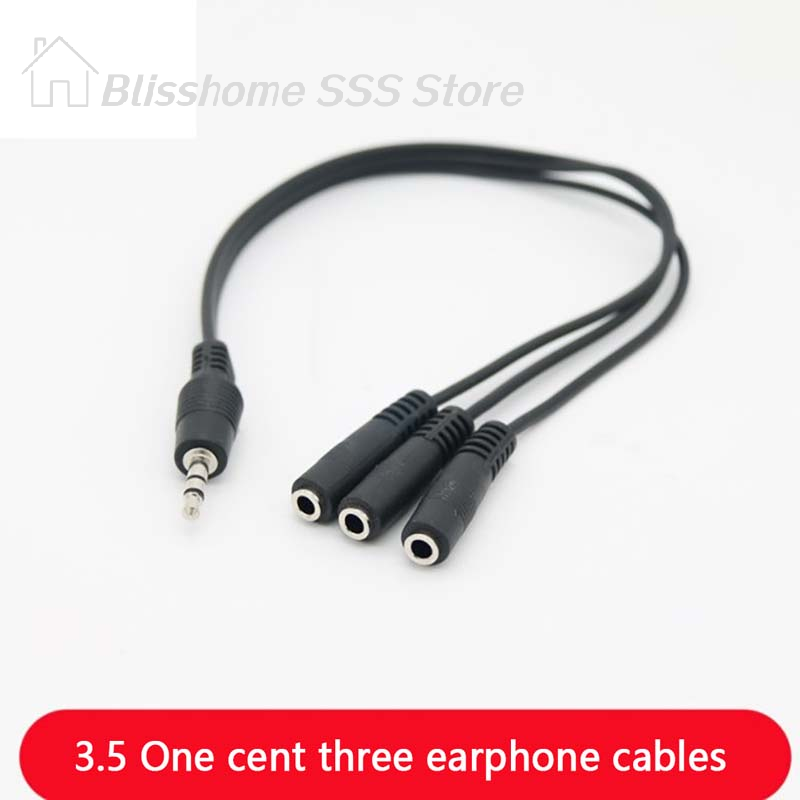 Earphone Splitter Jack - Adaptador Divisor de Audio de 3.5mm