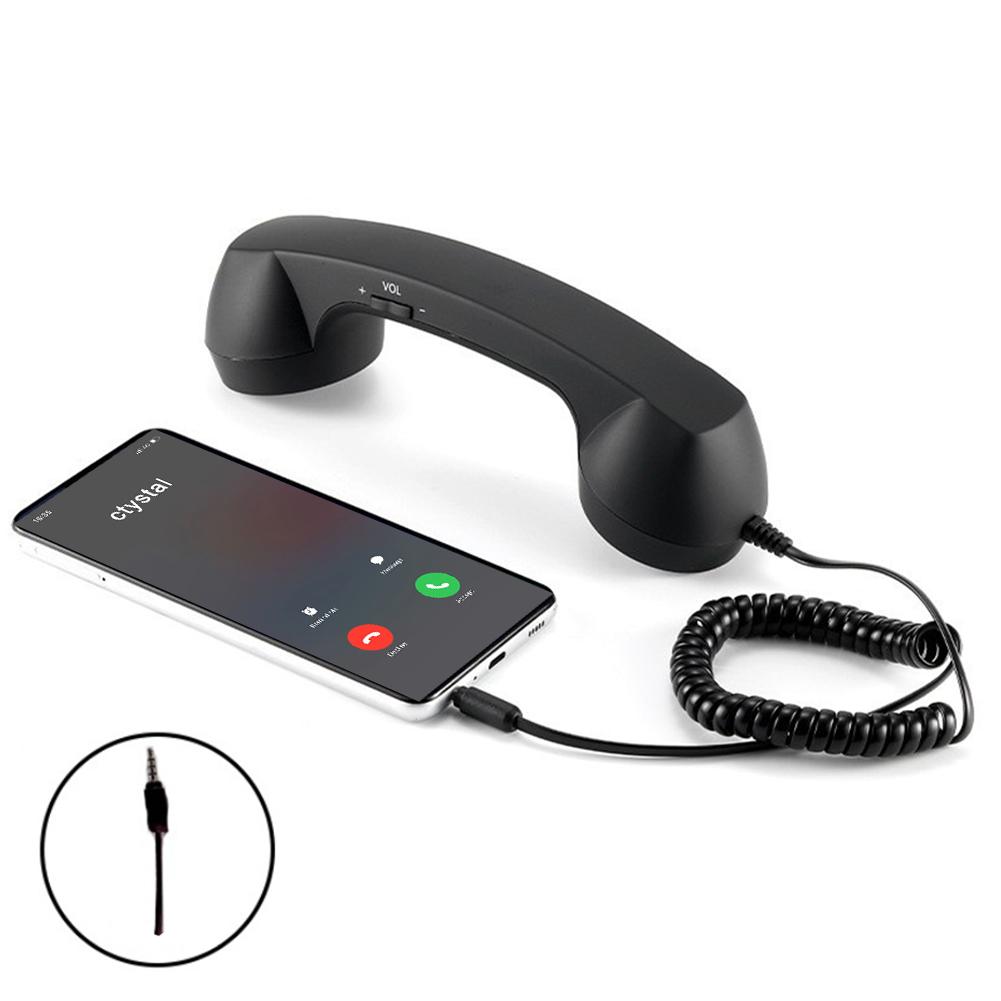 Retro Handset Phone - Receptor de teléfono Retro tipo C/3,5mm,