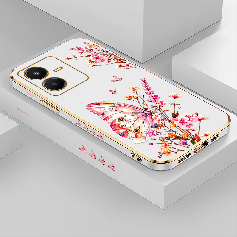 Vivo V40 - Funda Pintada con Mariposas para Vivo