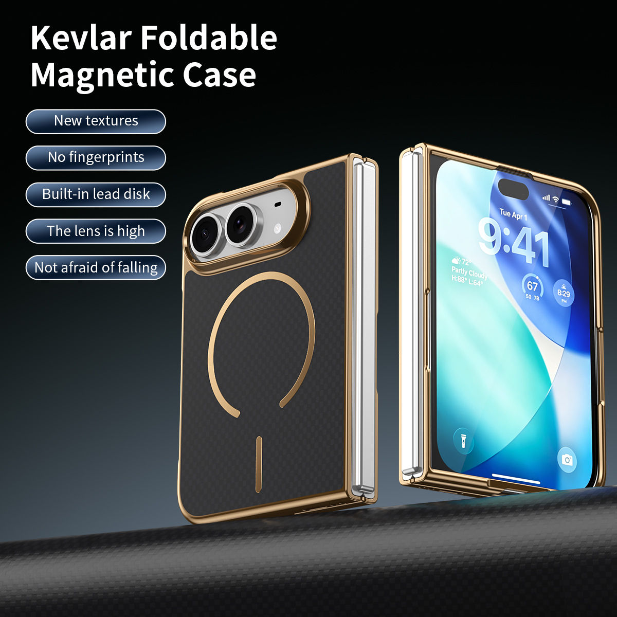 Funda Magnética de Kevlar para - Phone Accessories Display reseña y precio