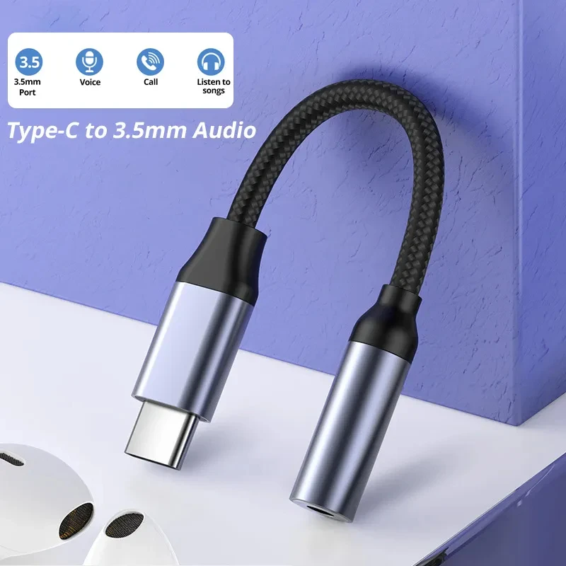Divisor USB C a conector de au - Earphone Splitter Jack reseña y precio