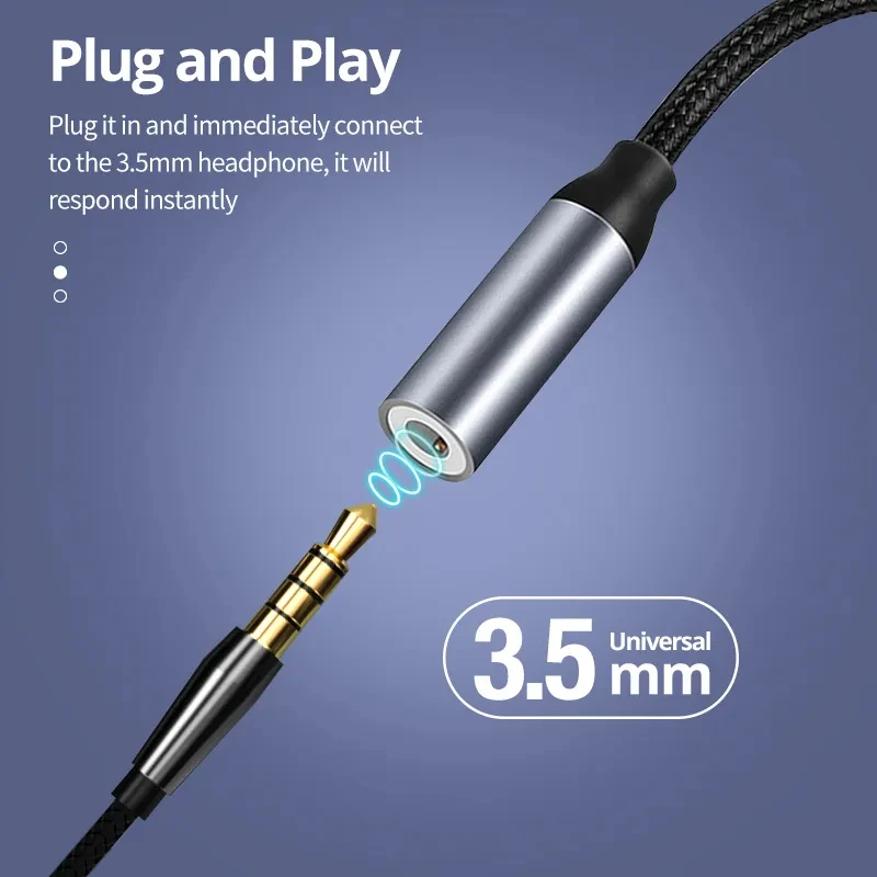 Divisor USB C a conector de au - Earphone Splitter Jack reseña y precio