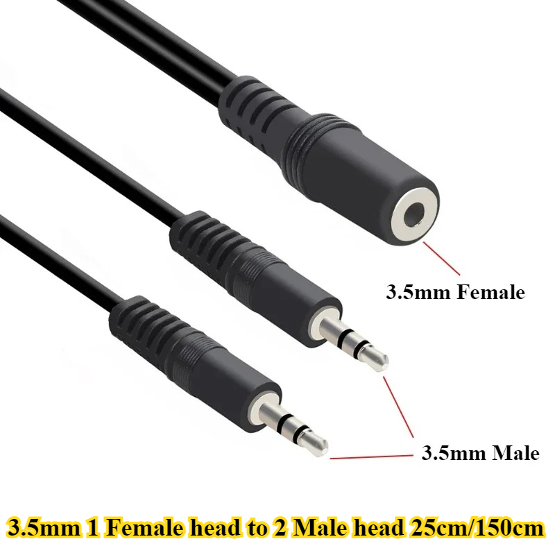2/5 Piezas/lote, Cable Adaptad - Earphone Splitter Jack reseña y precio