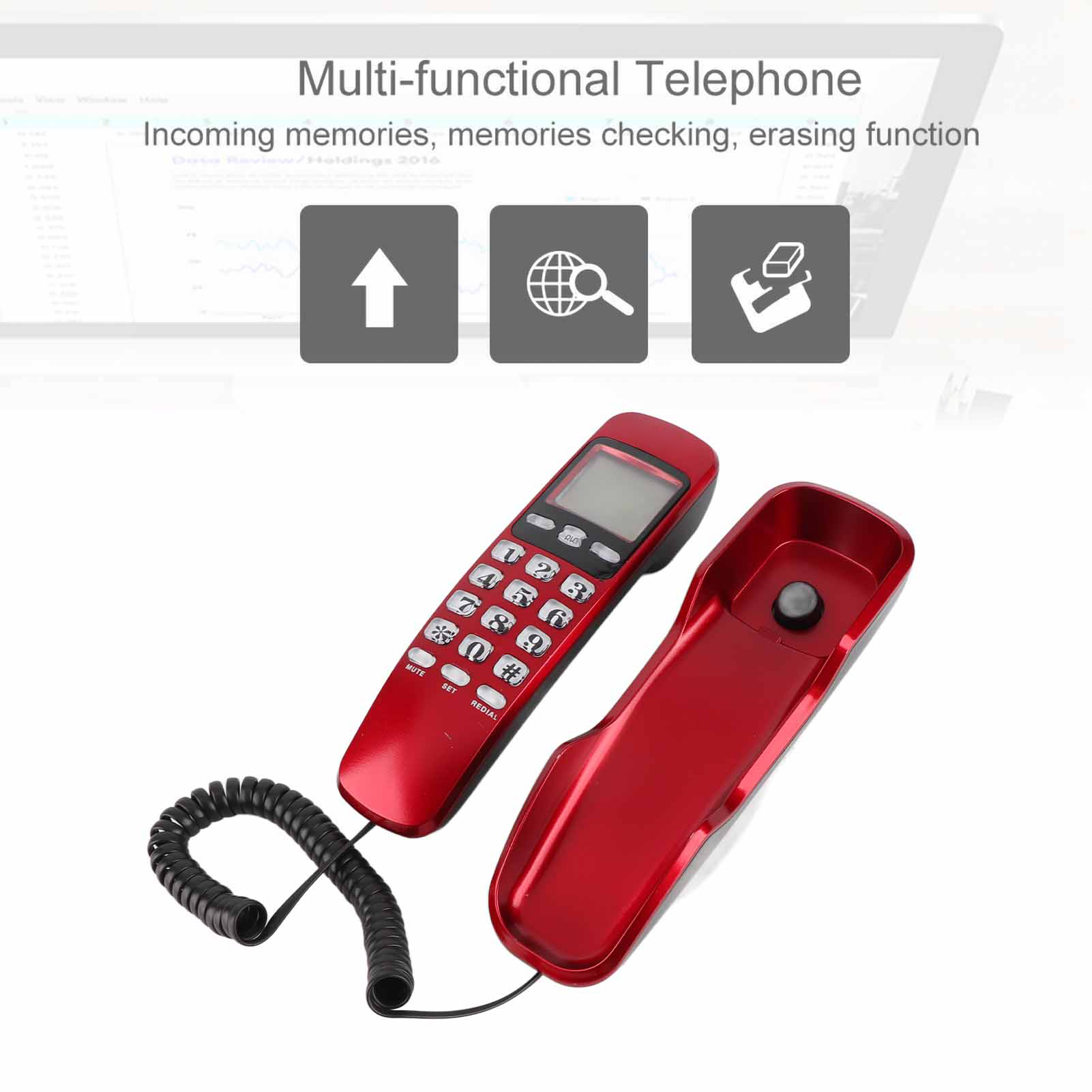Teléfono residencial Mini telé - Retro Handset Phone reseña y precio