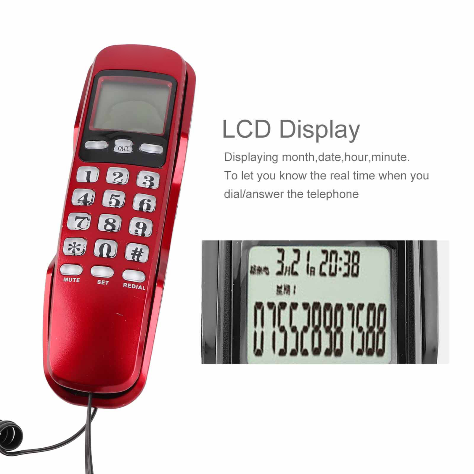 Teléfono residencial Mini telé - Retro Handset Phone reseña y precio