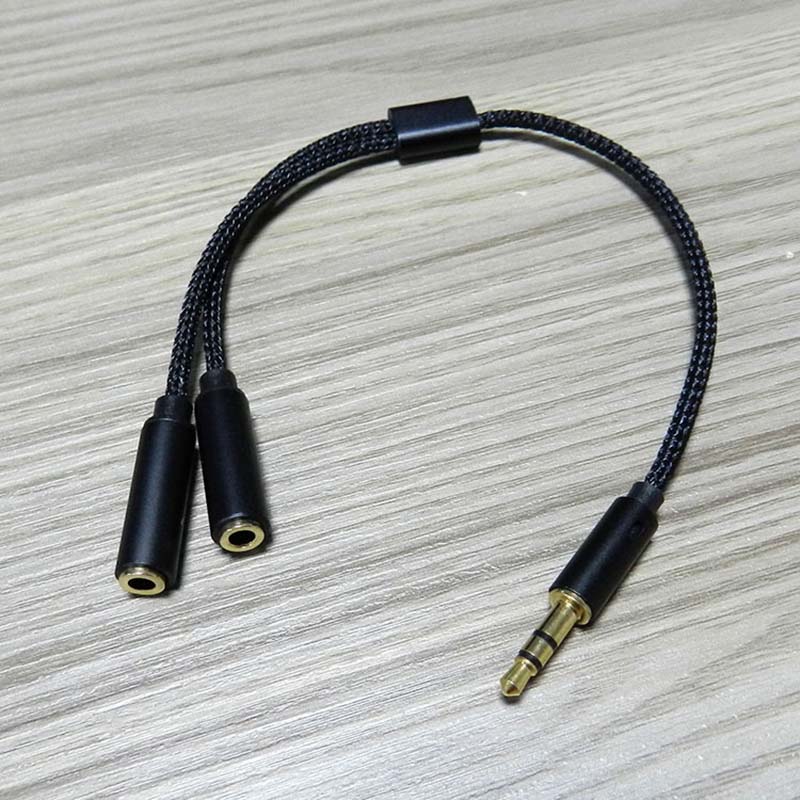 Divisor de audio de 3,5 mm, co - Earphone Splitter Jack reseña y precio