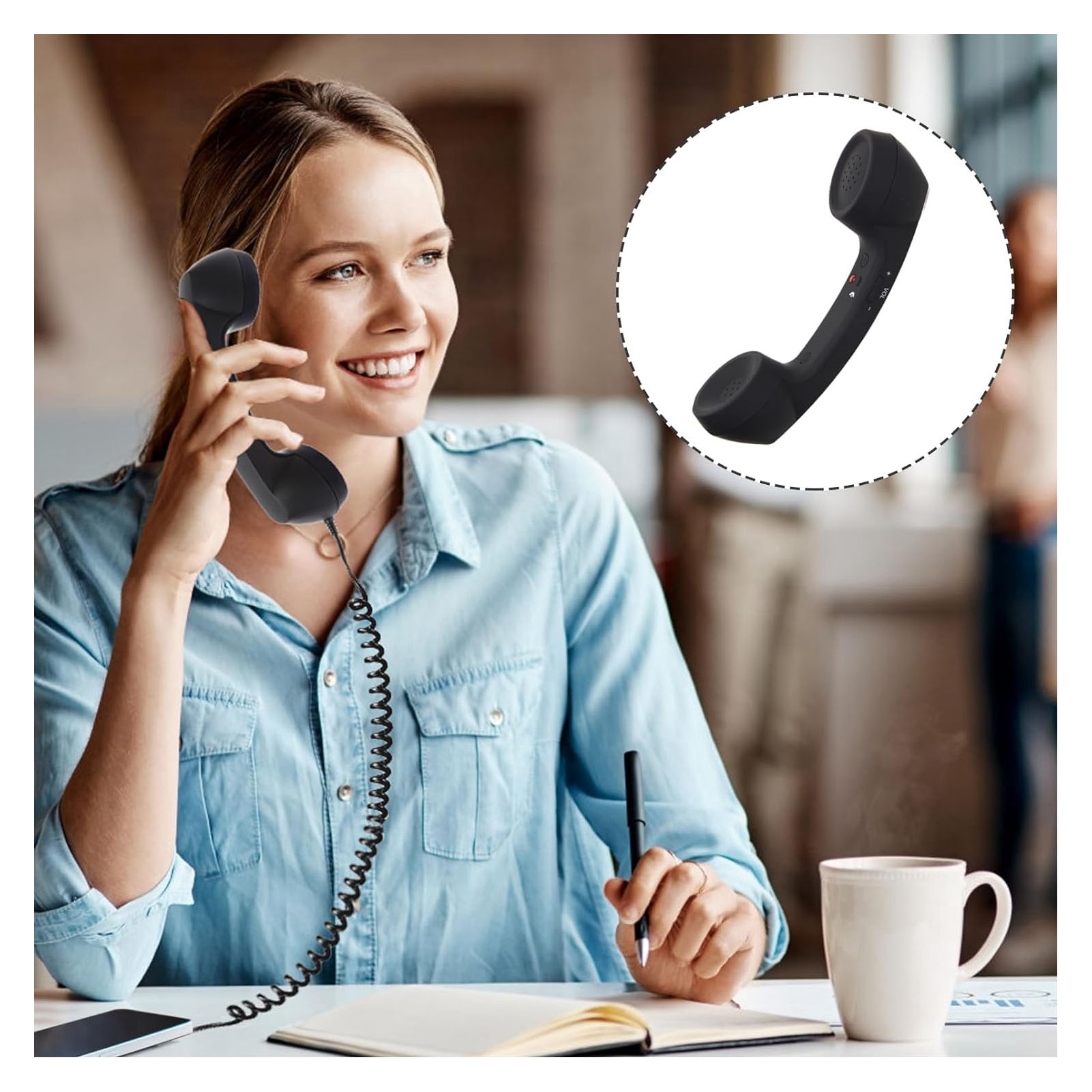 Receptor de teléfono retro Rec - Retro Handset Phone reseña y precio